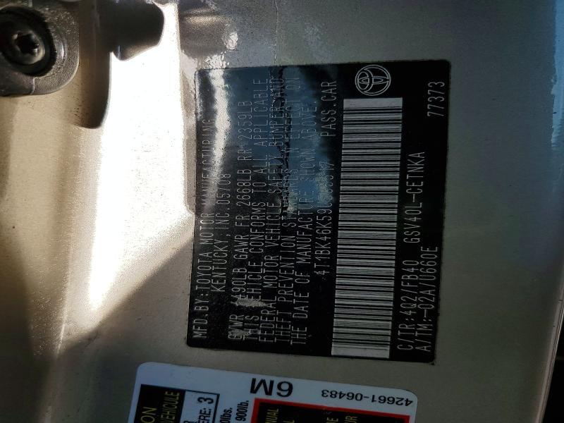 2009 Toyota Camry le V6