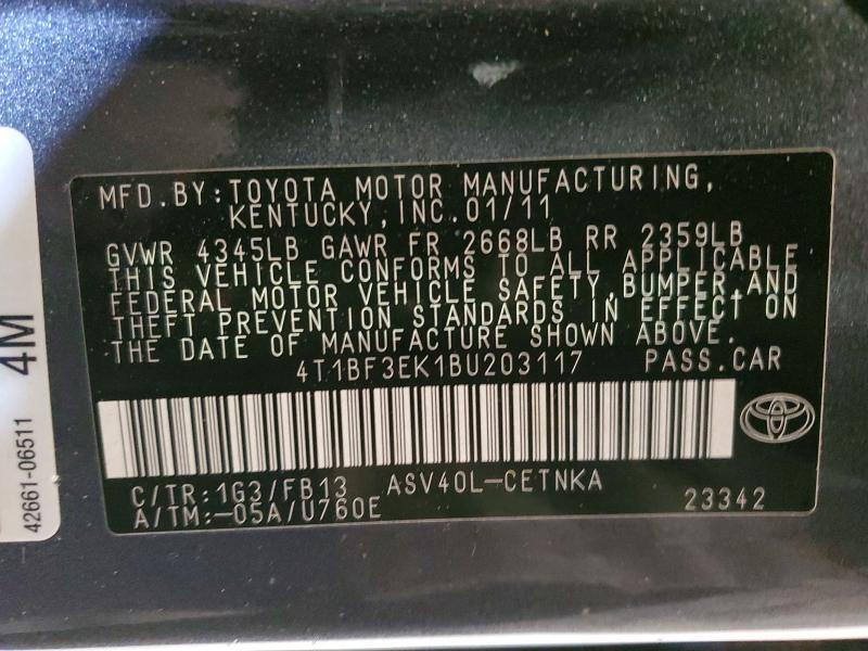 2011 Toyota Camry le
