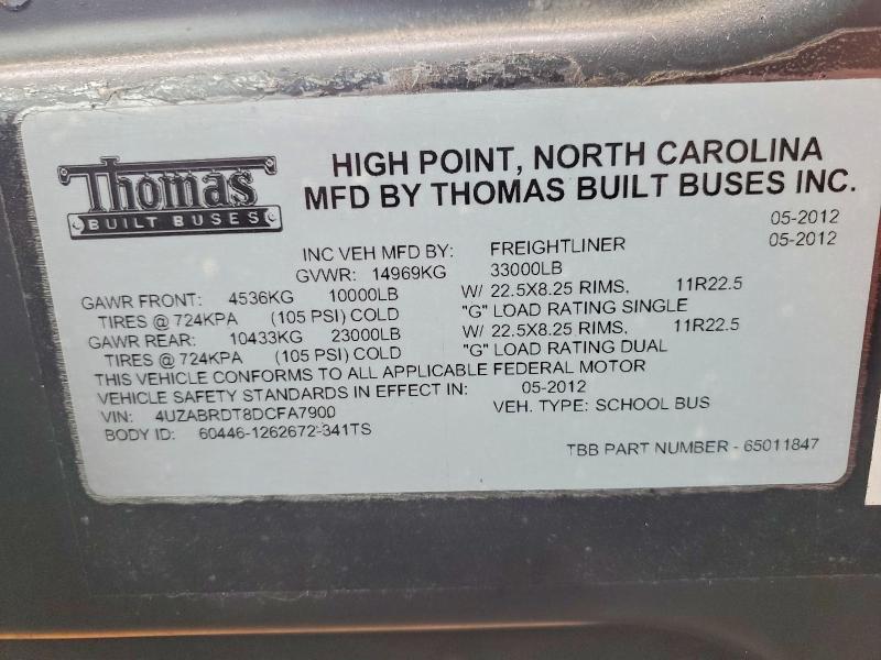 2013 Thomas SAF-T-LINER C2-School Bus