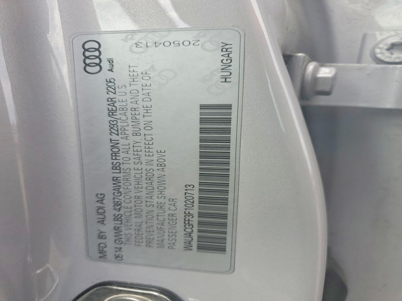 2015 Audi A3 Premium