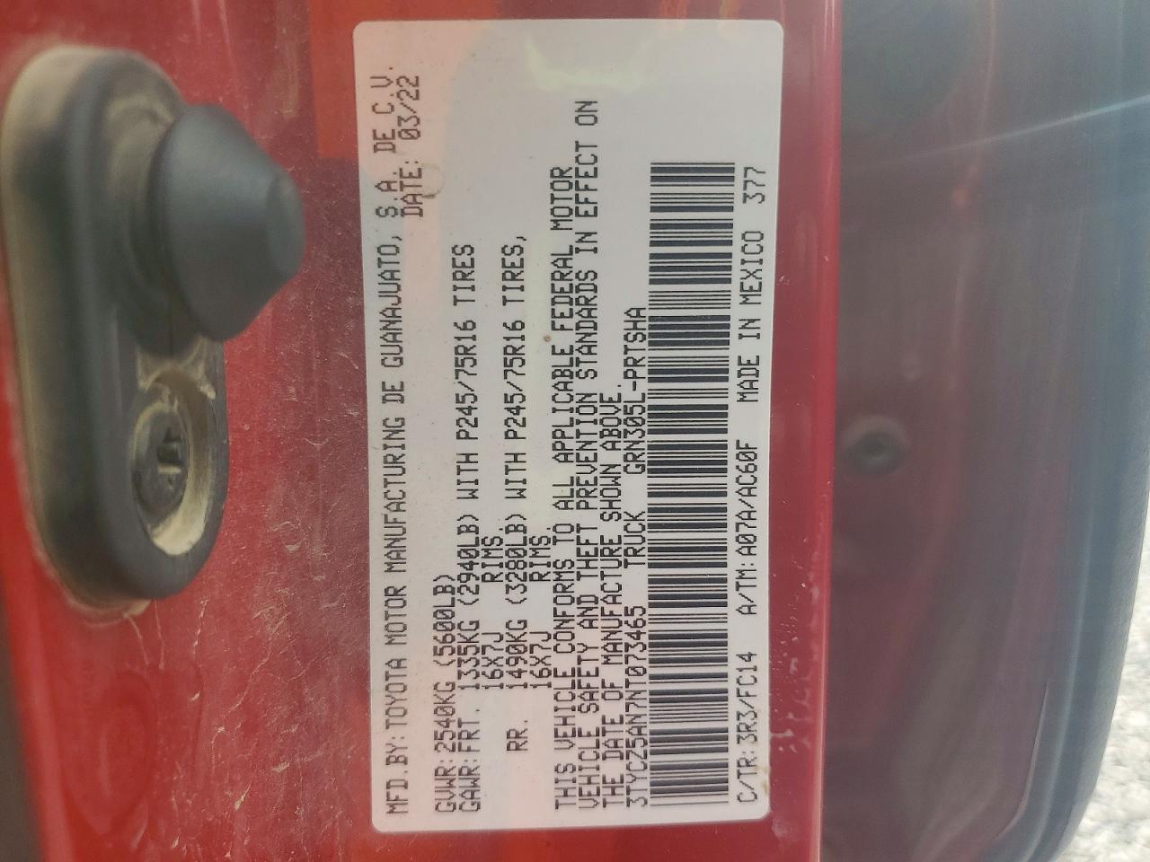 2022 Toyota Tacoma SR5 V6
