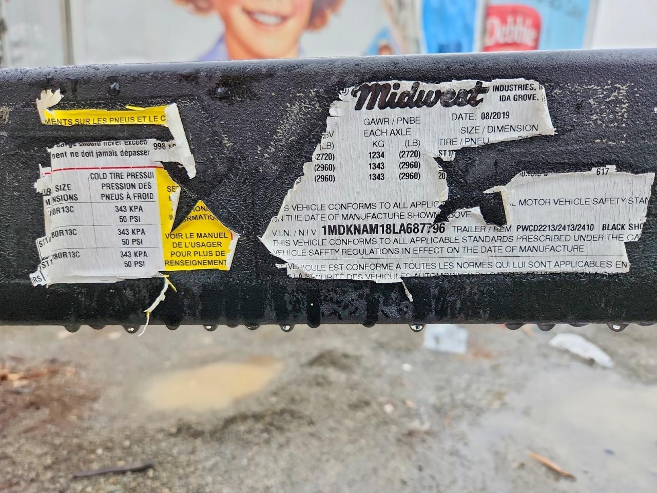 2020 Midi 2020 SHORELAND'R Boat Trailer