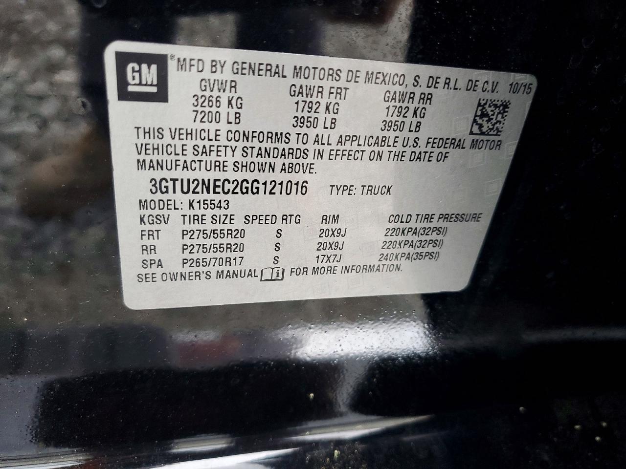 2016 GMC Sierra K1500 SLT