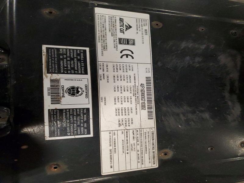 2016 Arctic Cat Snowmobile