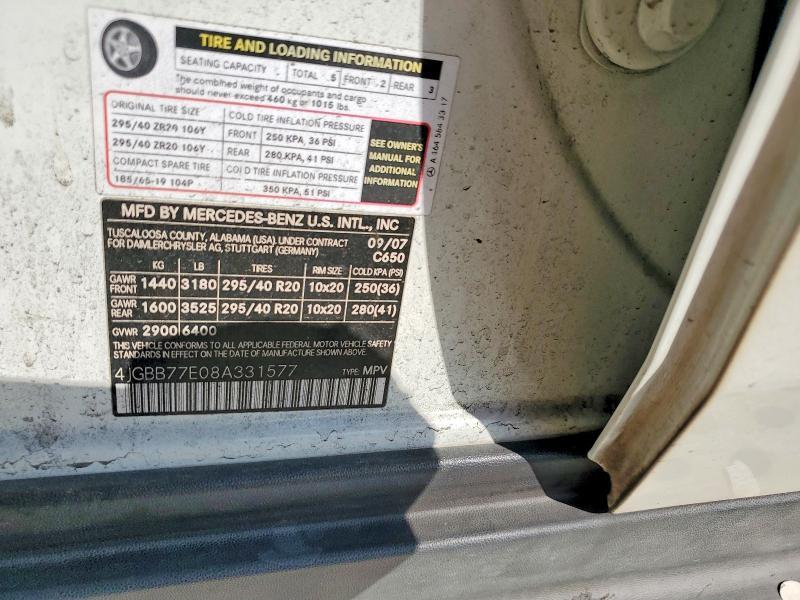 2008 Mercedes-Benz Ml 63 amg