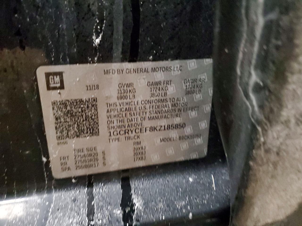 2019 Chevrolet Silverado K1500 Trail Boss Custom