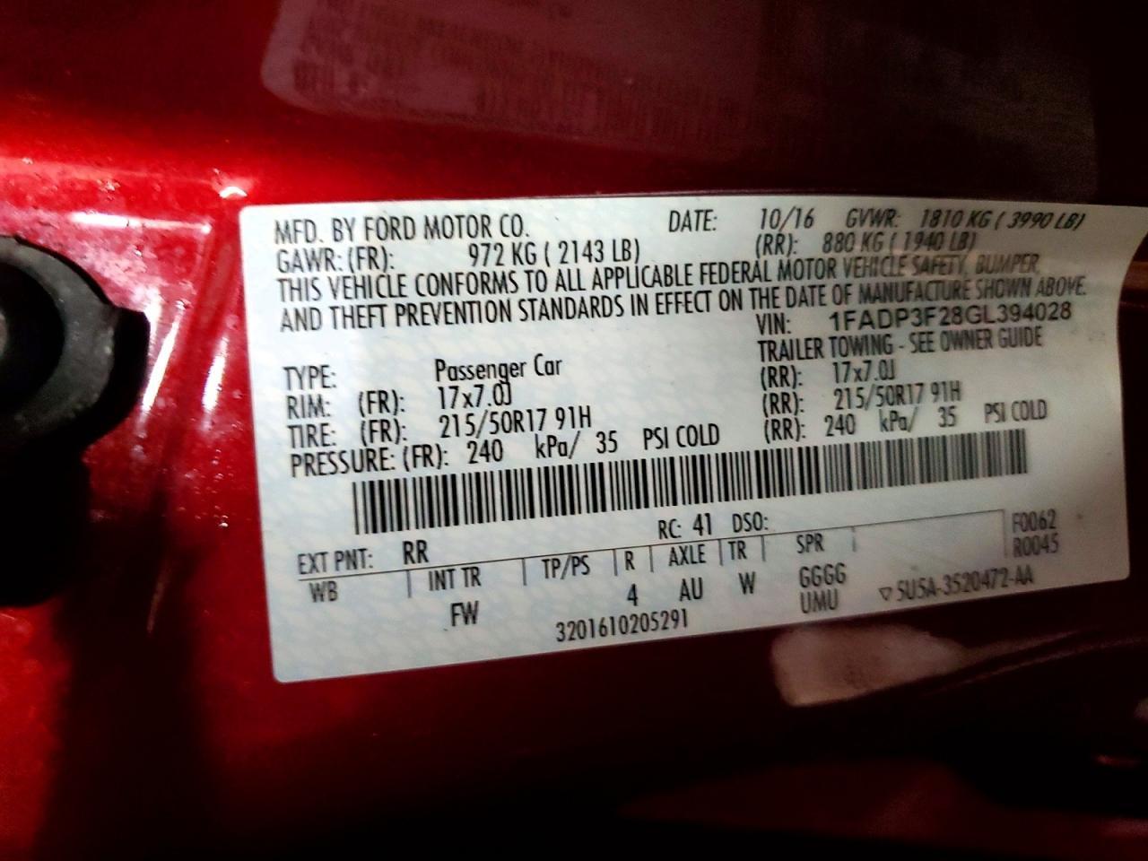 2016 Ford Focus se