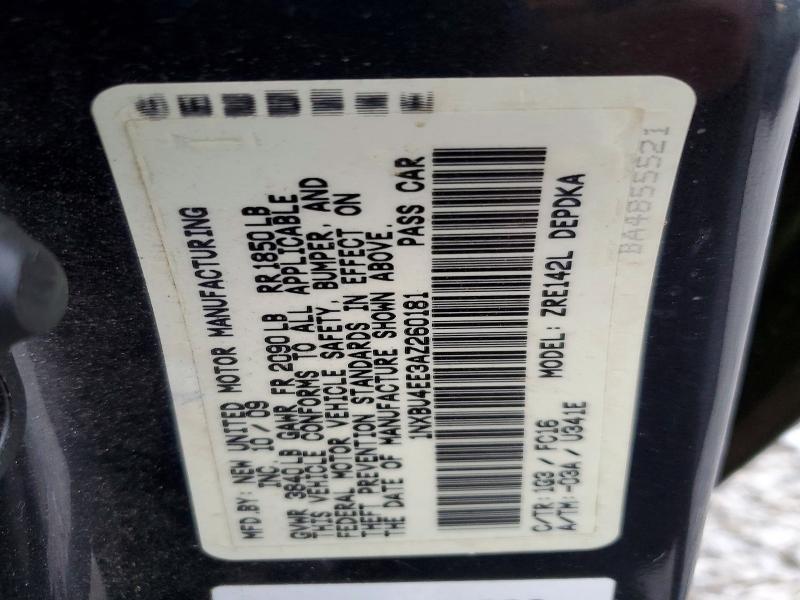 2010 Toyota Corolla le