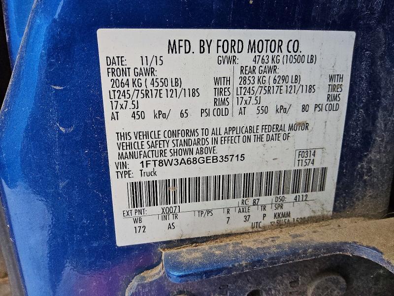 2016 Ford F350 Super Duty