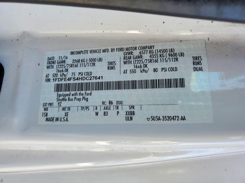 2017 Ford Econoline E450 Super Duty Cutaway Van