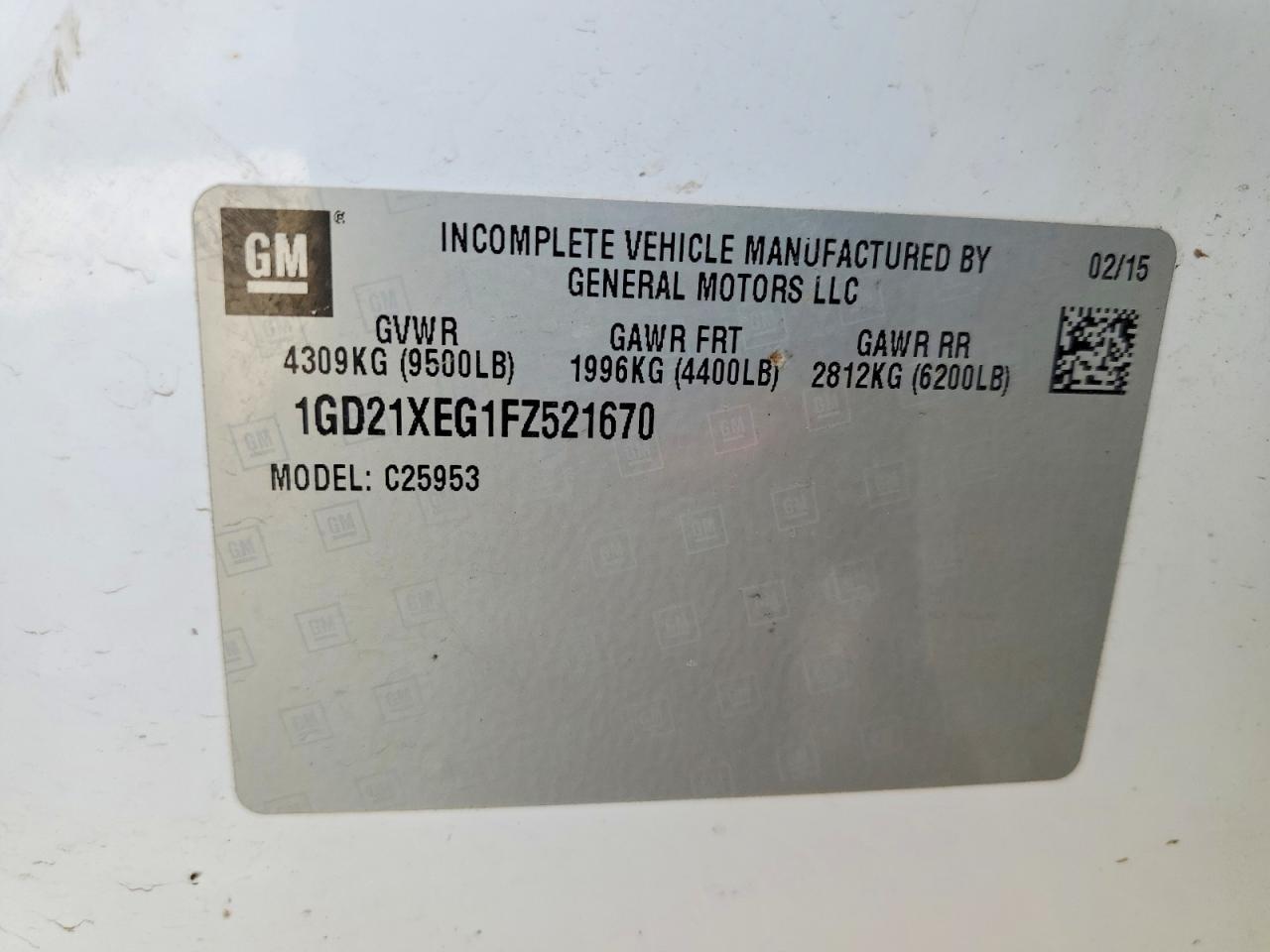 2015 GMC Sierra Utility / Service Truck