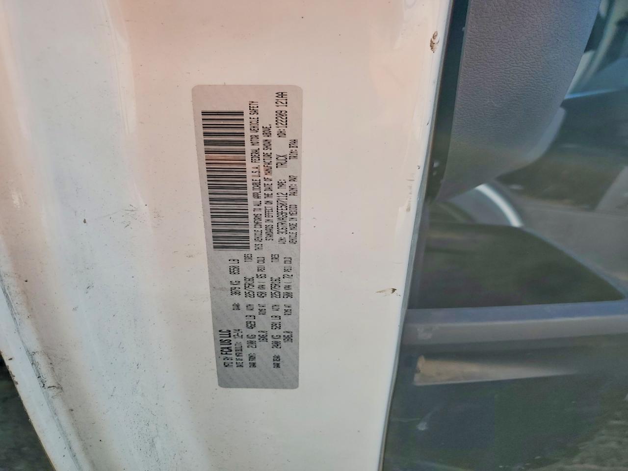 2015 Dodge Ram Promaster 1500 Utility / Service van