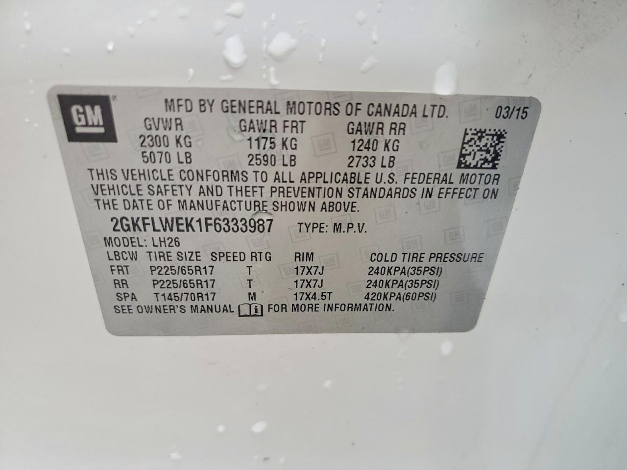 2015 GMC Terrain sle