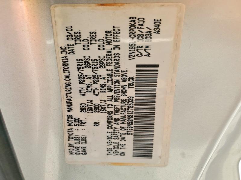 2001 Toyota Tacoma Prerunner V6