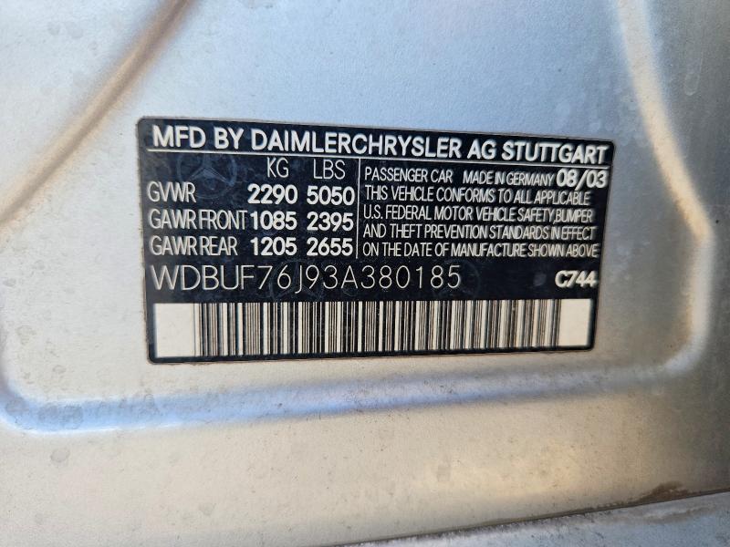 2003 Mercedes-Benz E 55 amg