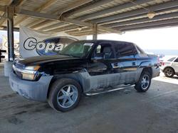 Salvage trucks for sale at Hayward, CA auction: 2002 Chevrolet Avalanche C1500