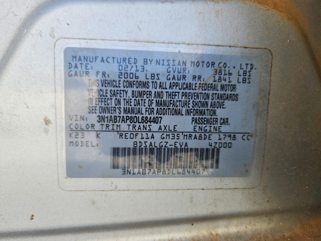 2013 Nissan Sentra s