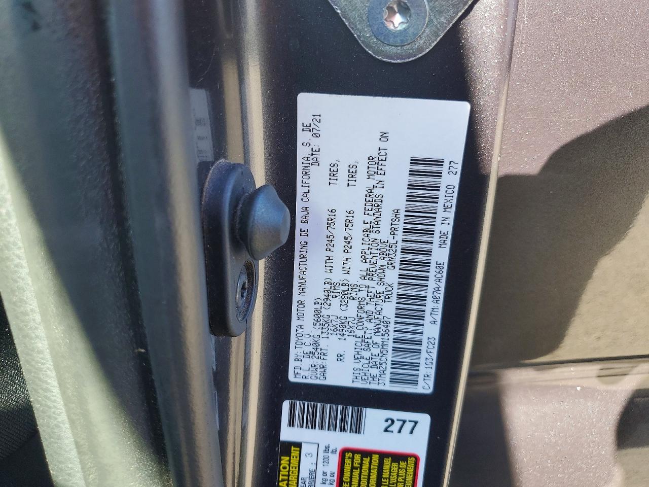 2021 Toyota Tacoma SR5 V6