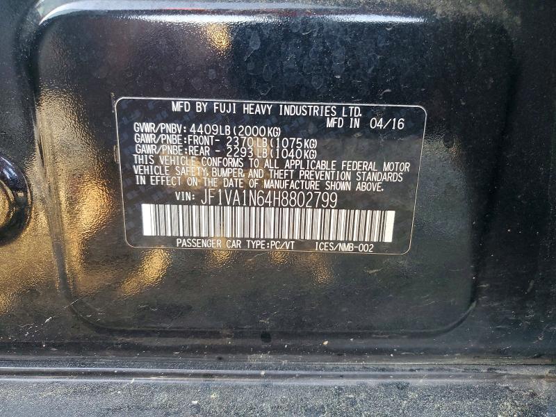 2017 Subaru Wrx Limited