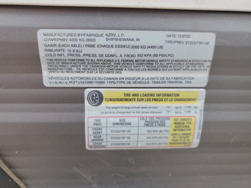 2021 Kz Inc Sportsmen