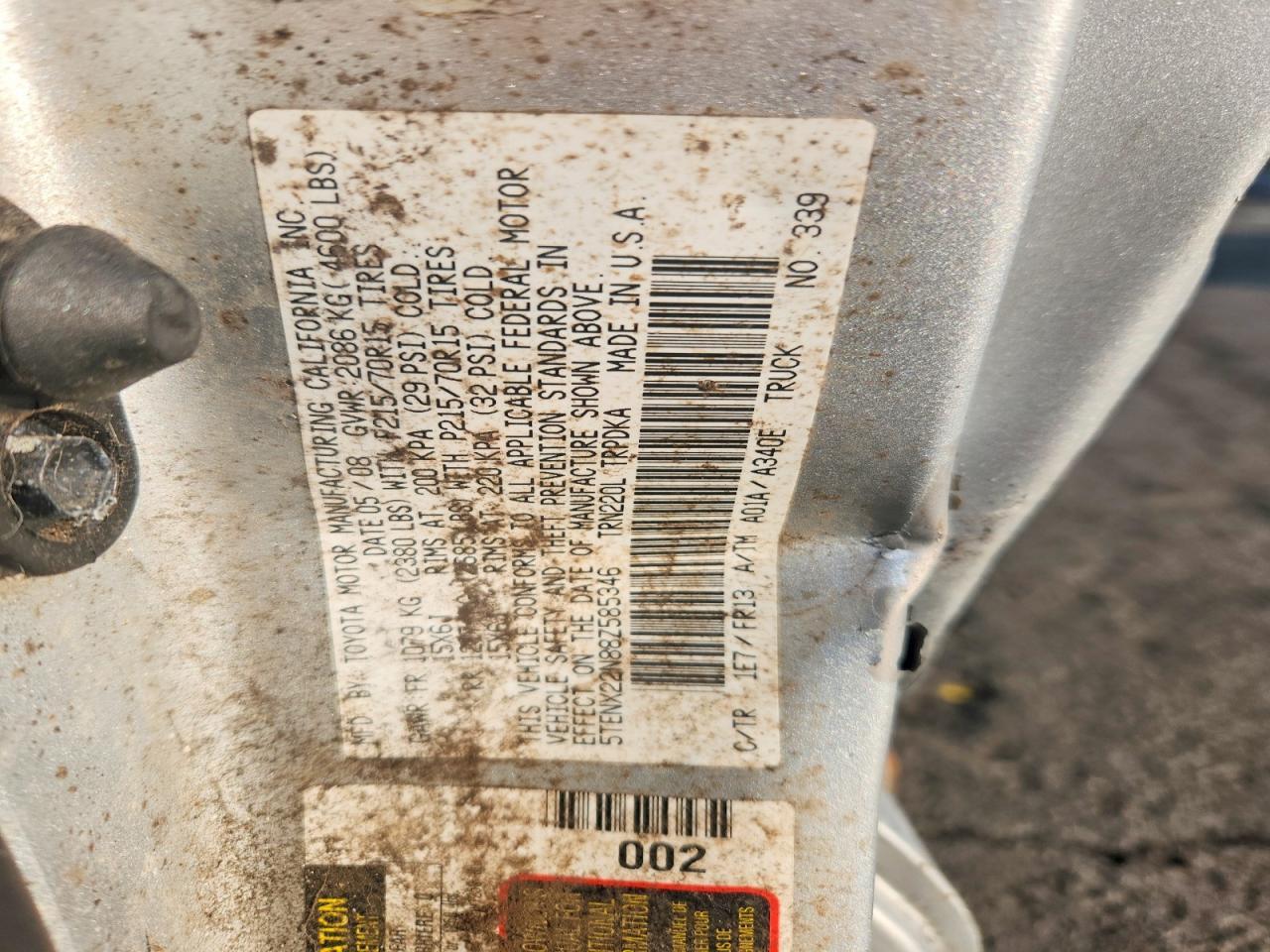 2008 Toyota Tacoma Base