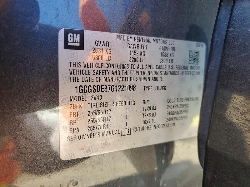 2016 Chevrolet Colorado Z71