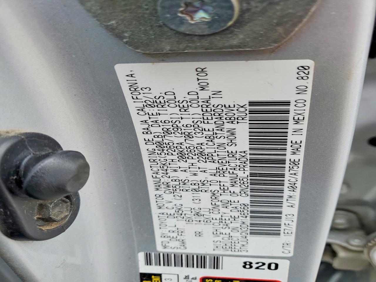 2013 Toyota Tacoma Prerunner V6