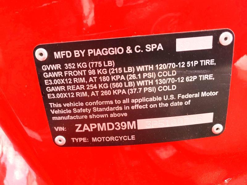 2023 Vespa GTS/SEI Giorni 300