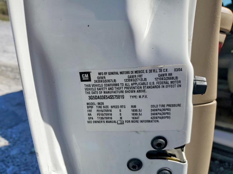 2004 Buick Rendezvous cx