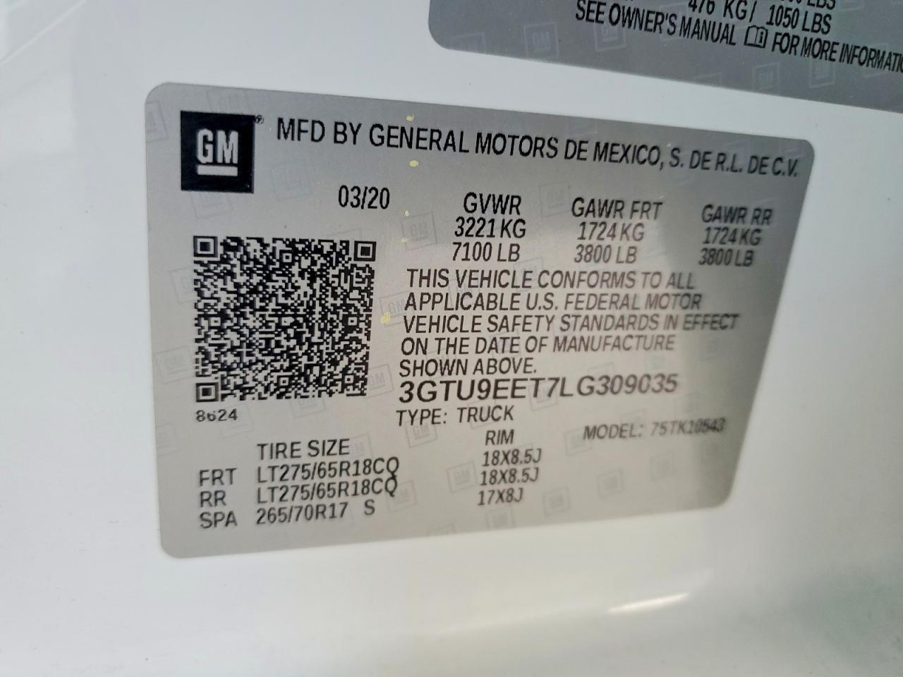 2020 GMC Sierra K1500 AT4