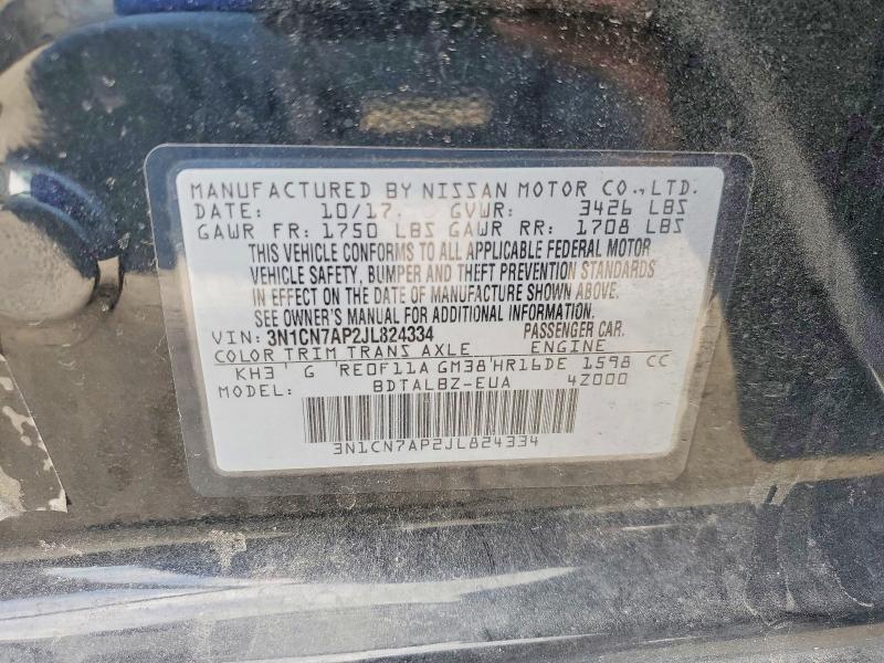 2018 Nissan Versa sv