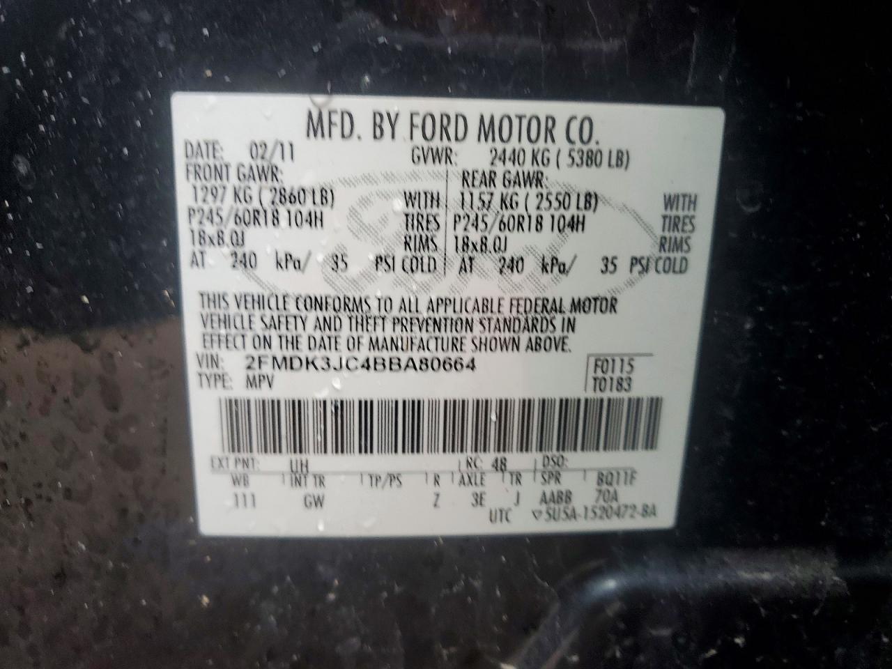 2011 Ford Edge sel