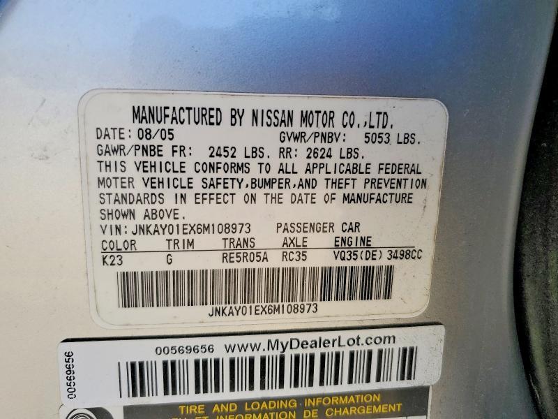 2006 Infiniti M35 Base