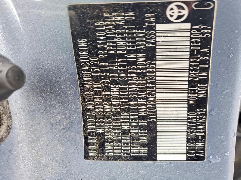 2020 Toyota Corolla l