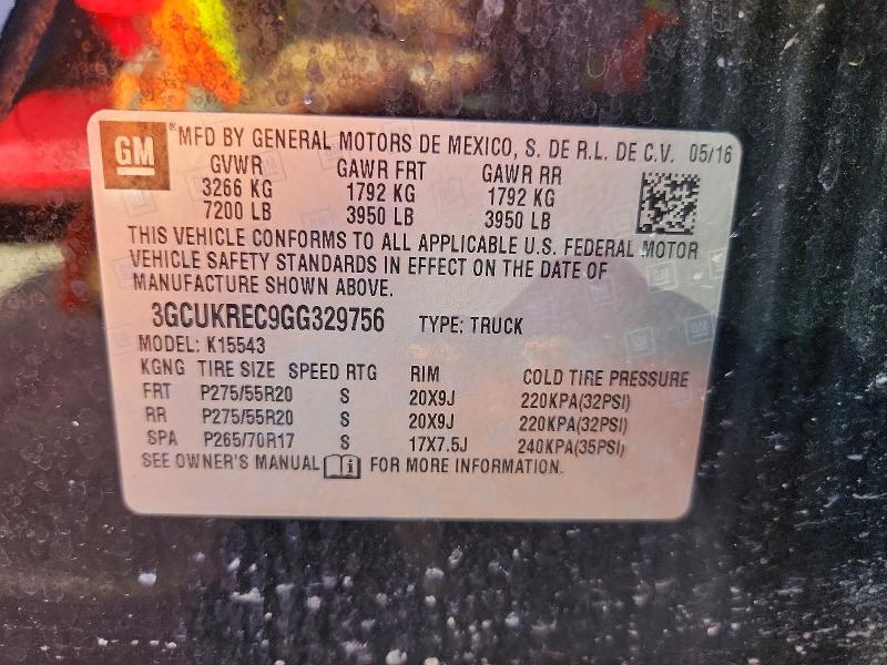 2016 Chevrolet Silverado K1500 LT