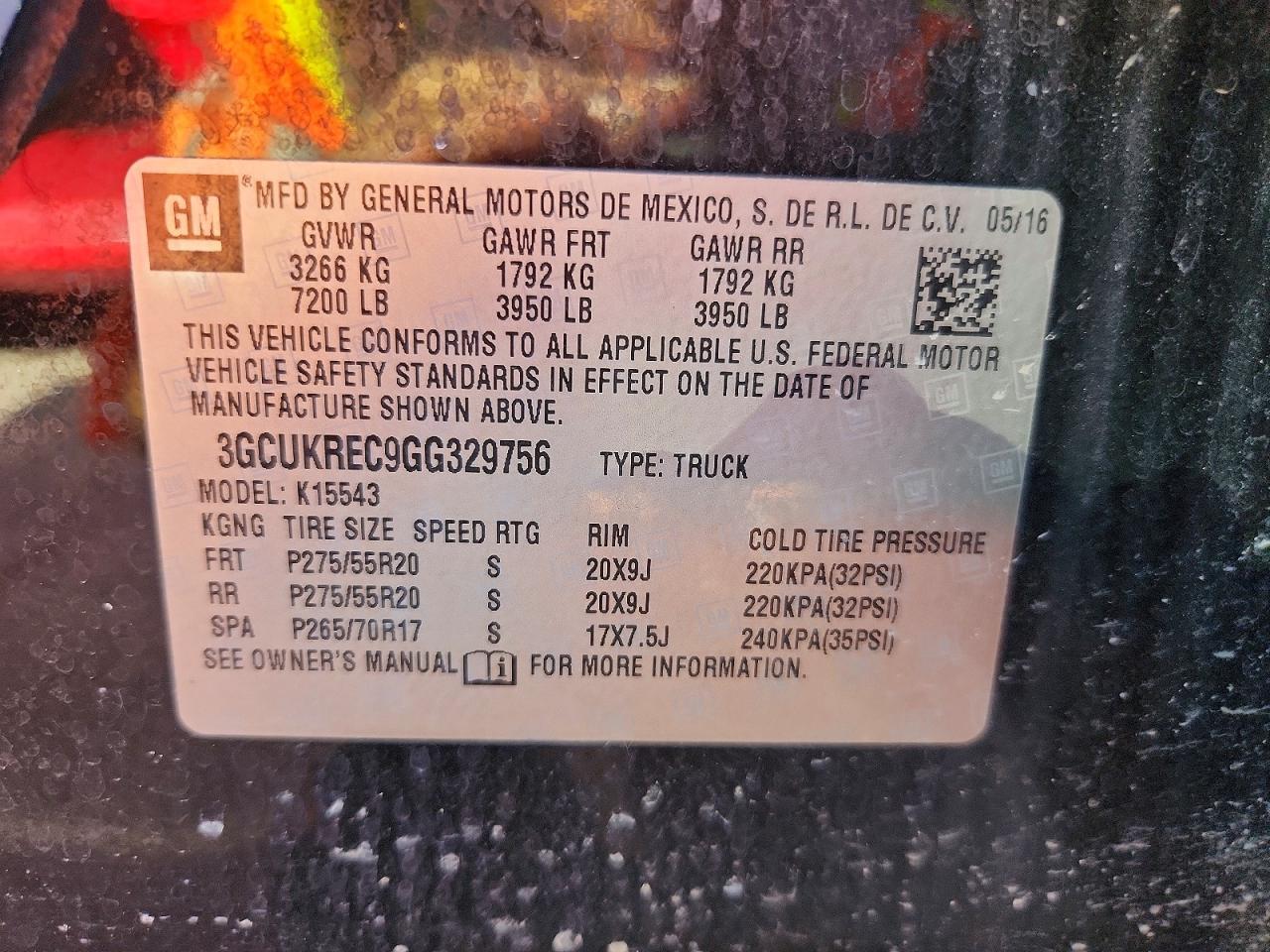 2016 Chevrolet Silverado K1500 LT