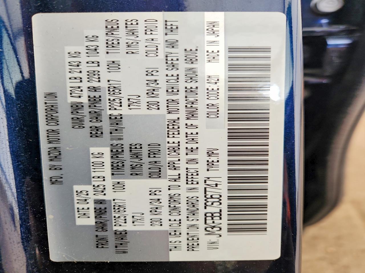 2025 Mazda Cx-5 Select