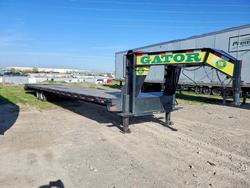 Salvage trucks for sale at Magna, UT auction: 2023 Gator 35+5 Gooseneck 20K Equipment Trailer