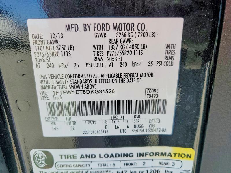 2013 Ford F150 Supercrew