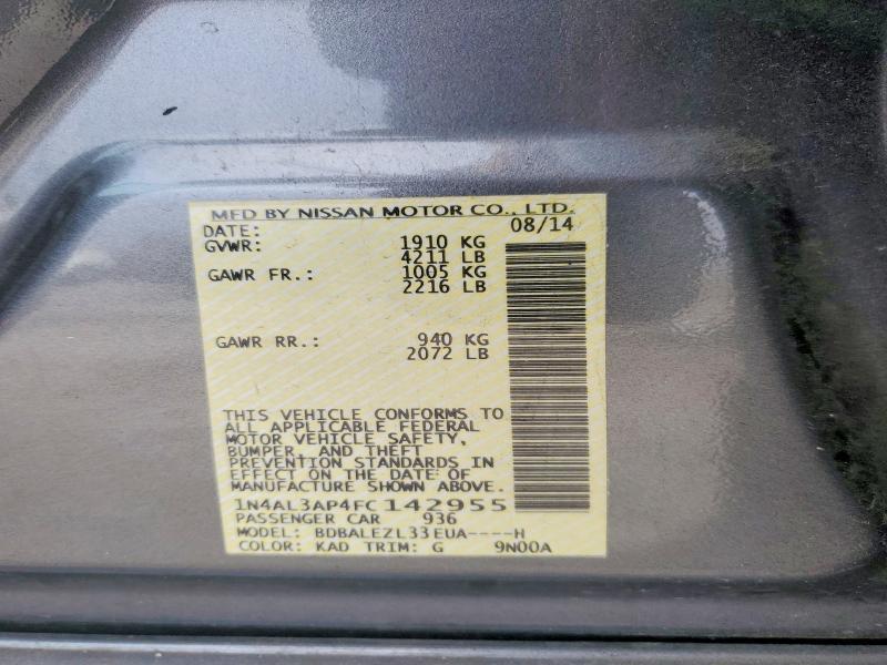 2015 Nissan Altima 2.5 s