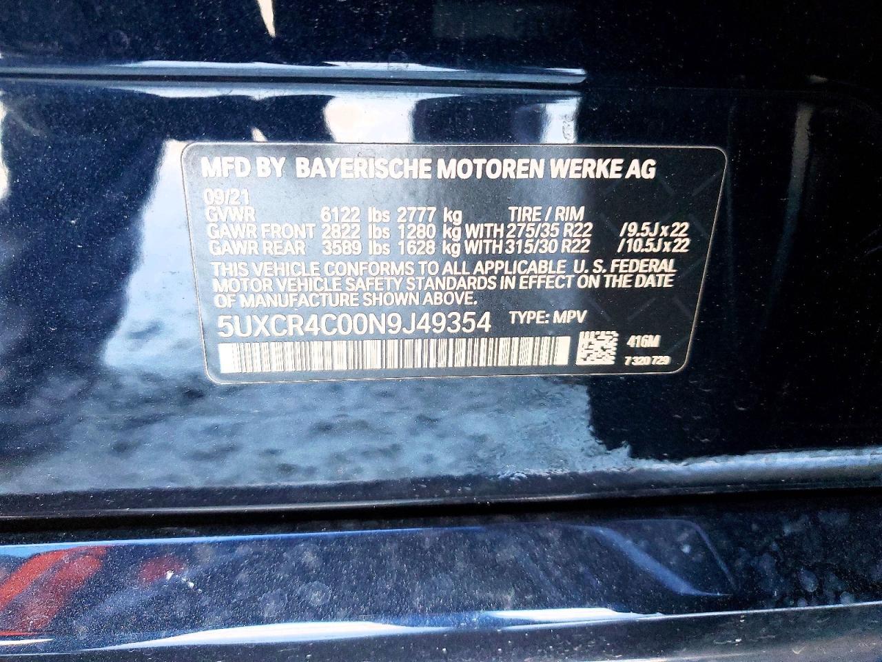 2022 BMW X5 Sdrive 40I