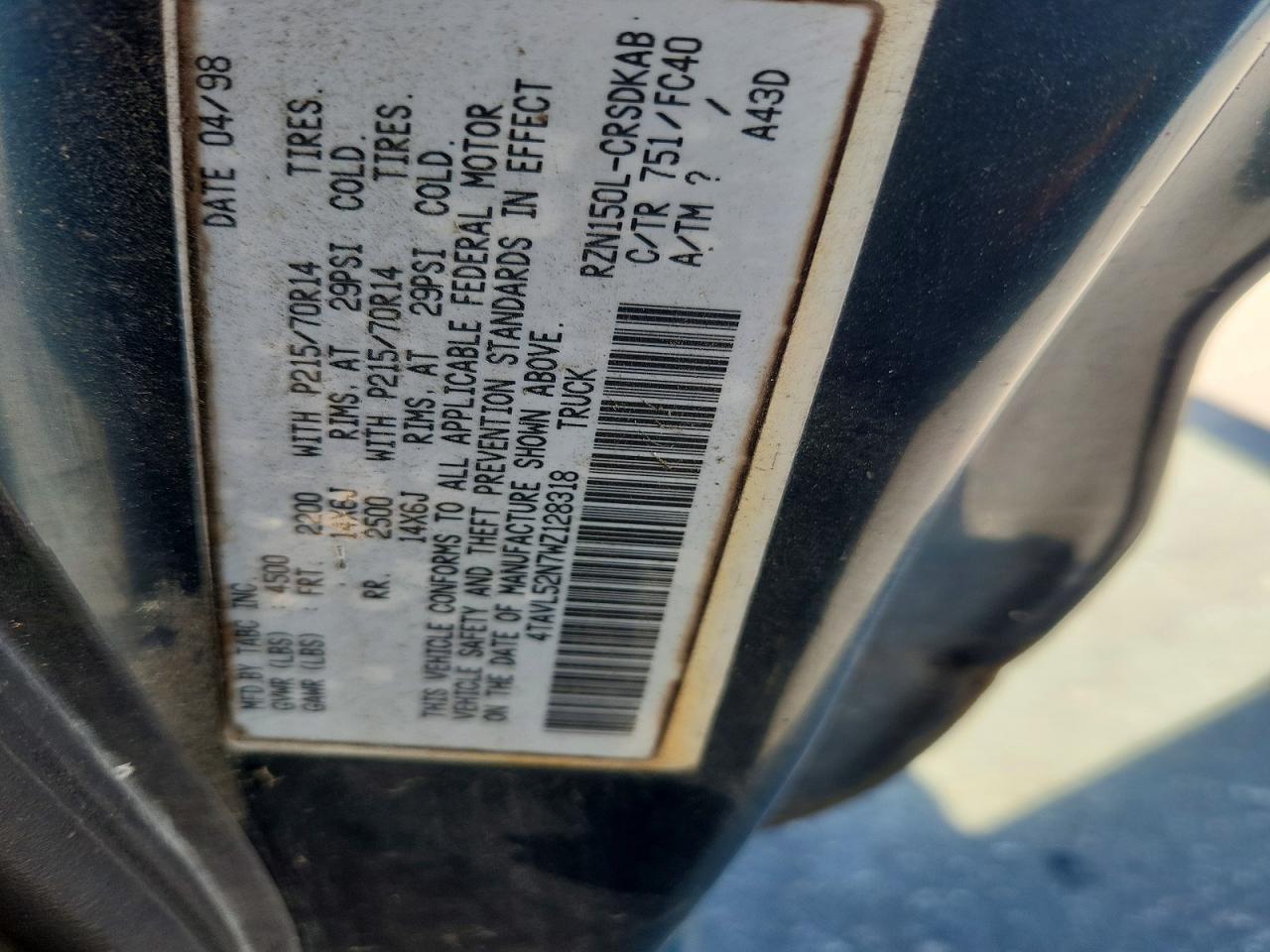 1998 Toyota Tacoma
