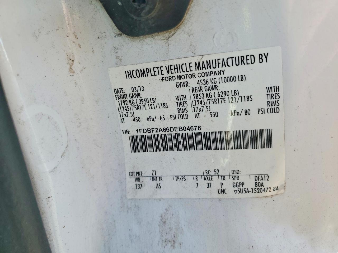 2013 Ford F250 Super Duty Utility / Service Truck