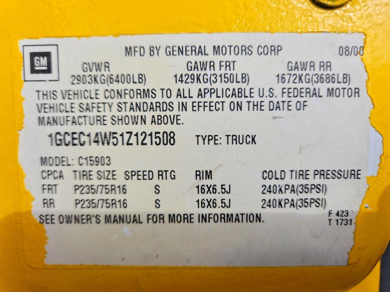 2001 Chevrolet Silverado C1500