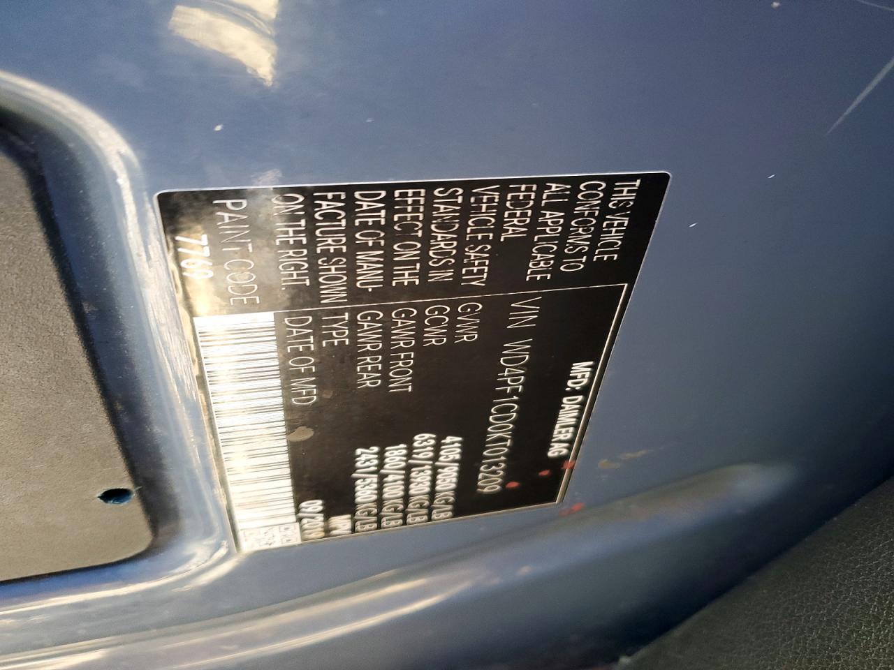 2019 Mercedes-Benz Sprinter 2500/3500 Delivery Van