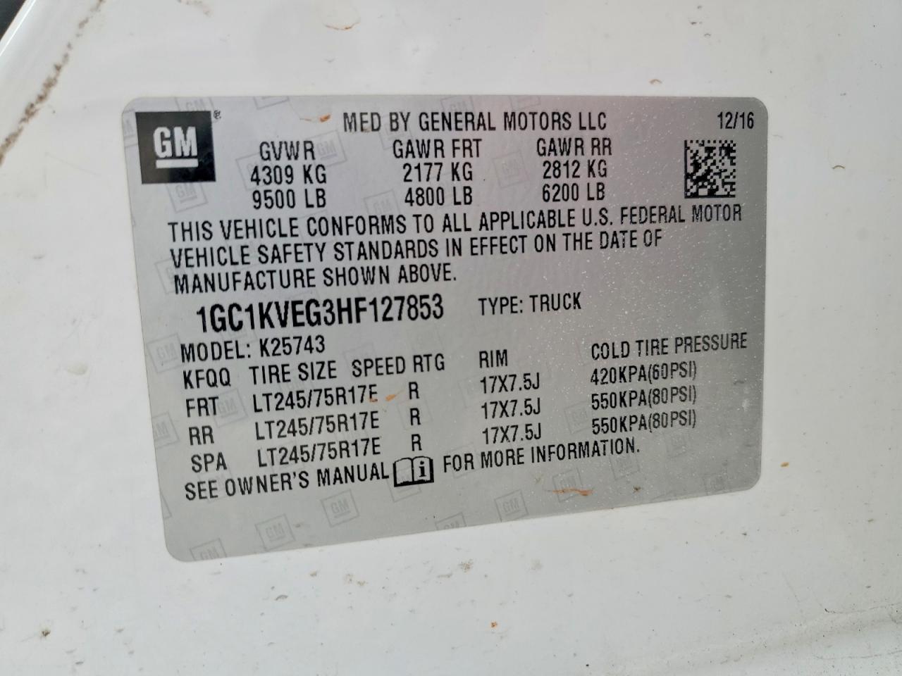 2017 Chevrolet Silverado K2500 Heavy Duty LT