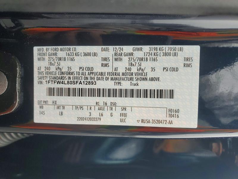 2025 Ford F150 Tremor