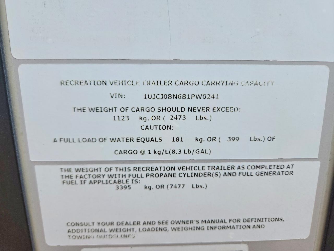 2011 Jayco Eagle Camper
