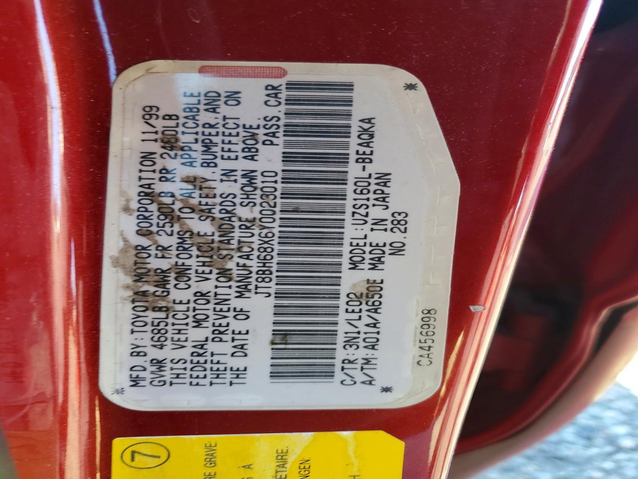 2000 Lexus Gs 400 Base