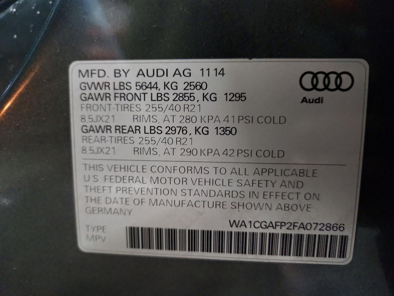 2015 Audi SQ5 Premium Plus